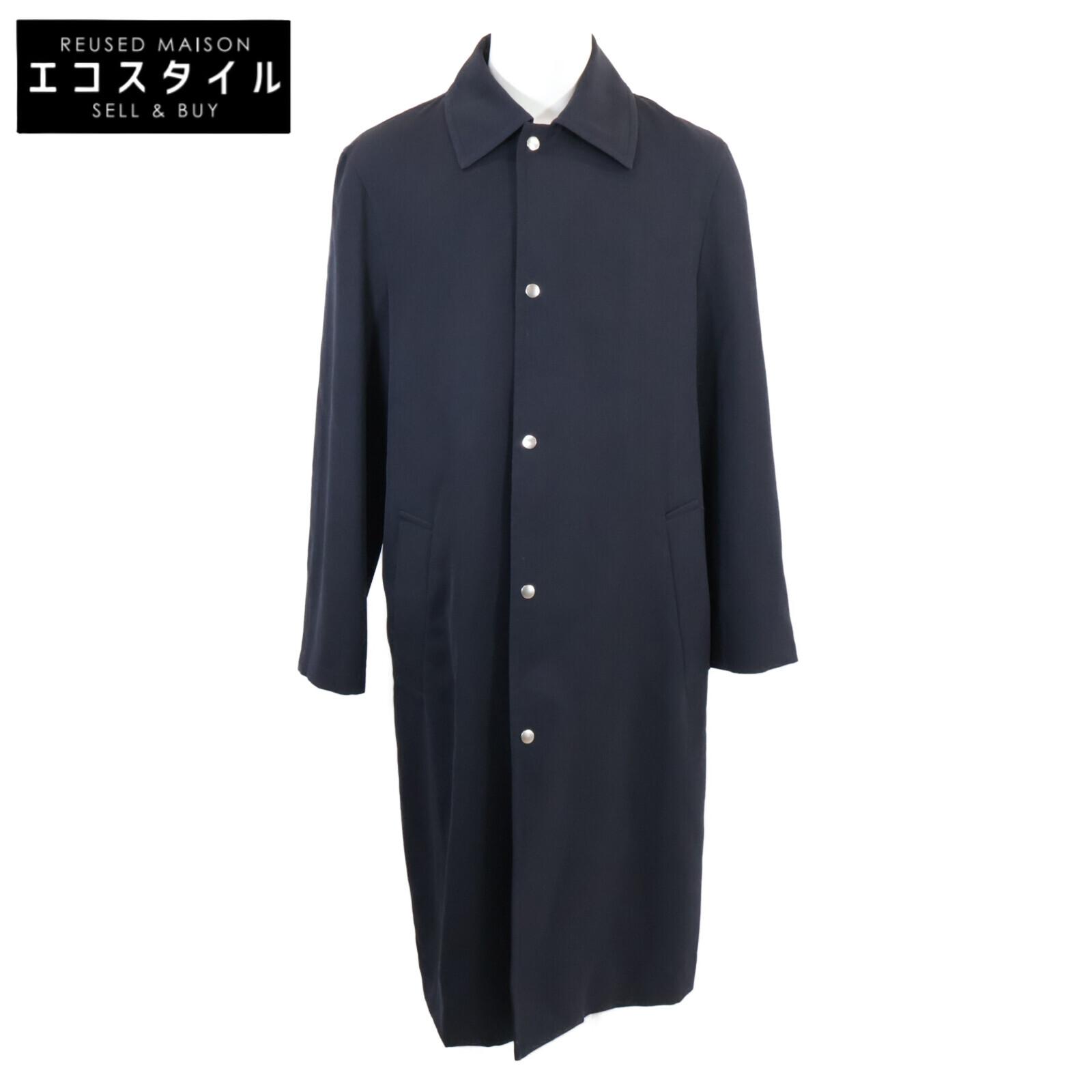 

JIL SANDER 23 years J23AA00006 J40002 WORDROBE W SPORT COAT Wool gabardine coat 44 Dark navyUsed