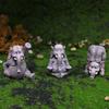 3 Pcs Cute Yoga Elephant Ornament Garden Micro Landscape Elephant Figurines Collectible Desk Ornament Room Decor Gift