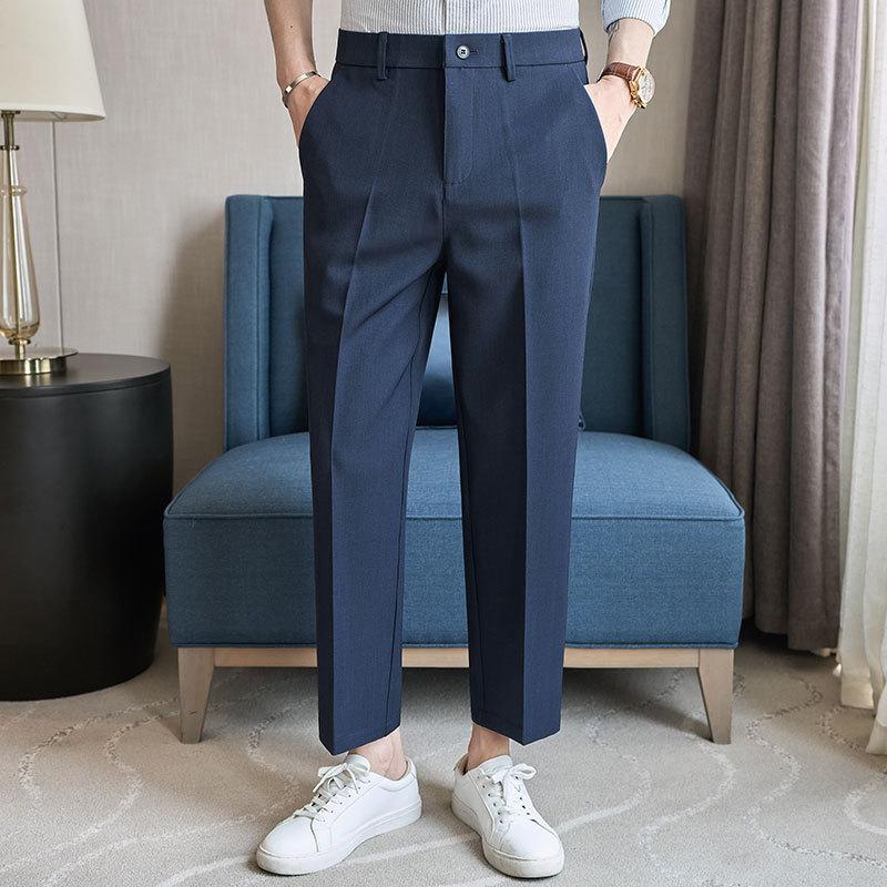 Loose Drape Men's Straight Trousers Versatile Business Youth Men's Trousers Trousers