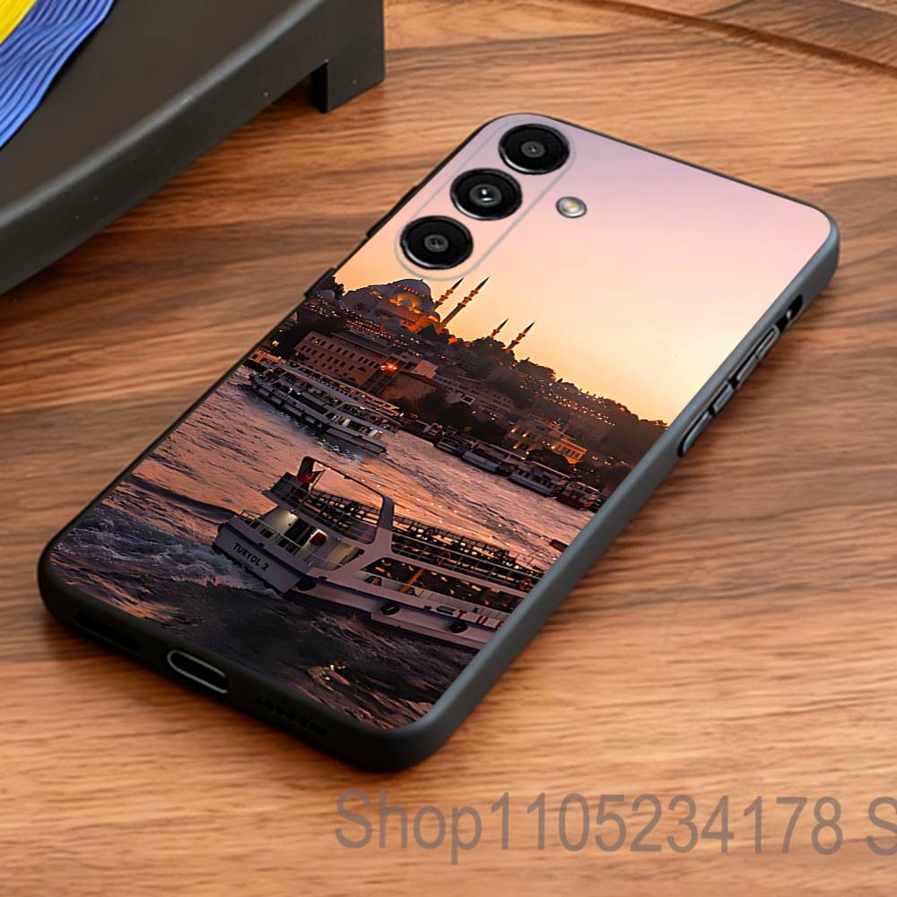 Turkey Istanbul Scenery Phone Case for Samsung S24 S22 S25 Ultra S9 S20 FE S23 Plus S10 S21 Shockproof Funda Cover