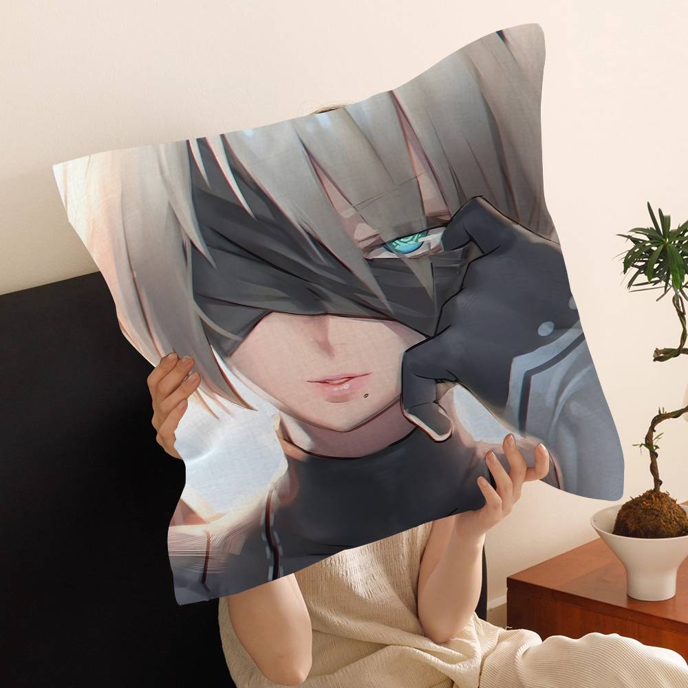 N-Nier Anime Cushion Cover Pillow Cover Decor Pillowcase Printed Cushion Case for Couch