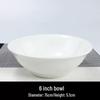 Shengxinhui Commercial White Ceramic Restaurant Bowls
