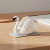 Realistic Goose Model HandPainted White Figurine for Kids, Farm Playset, School Project, Cake