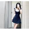 Small French Small Flying Sleeve Dress Children Spice Girls Pure Desire Wind Lace Waist Short Dress Fashion Temperament