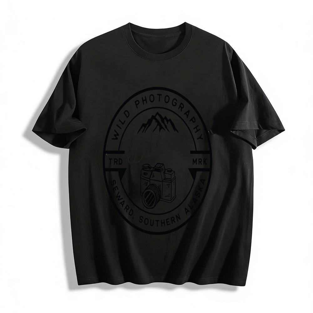 

Ducklord Wild Photography Seward Alaska Vintage Camera Print T-Shirt Pure cotton T-shirt XXS