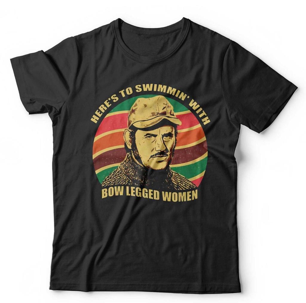 Jaws T shirt Heres To Swimming with Bow Legged Unisex Unisex Kids Retro Quint