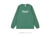 Hong Kong Retro Letter Print Unisex Loose-Fit Cotton Long Sleeve T-Shirt
