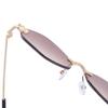 UV400 Rhombus Sunglasses Frameless Gradient UV Resistant Cycling Glass UV Protection Eyewear Outdoor Sport Sunglasses Women