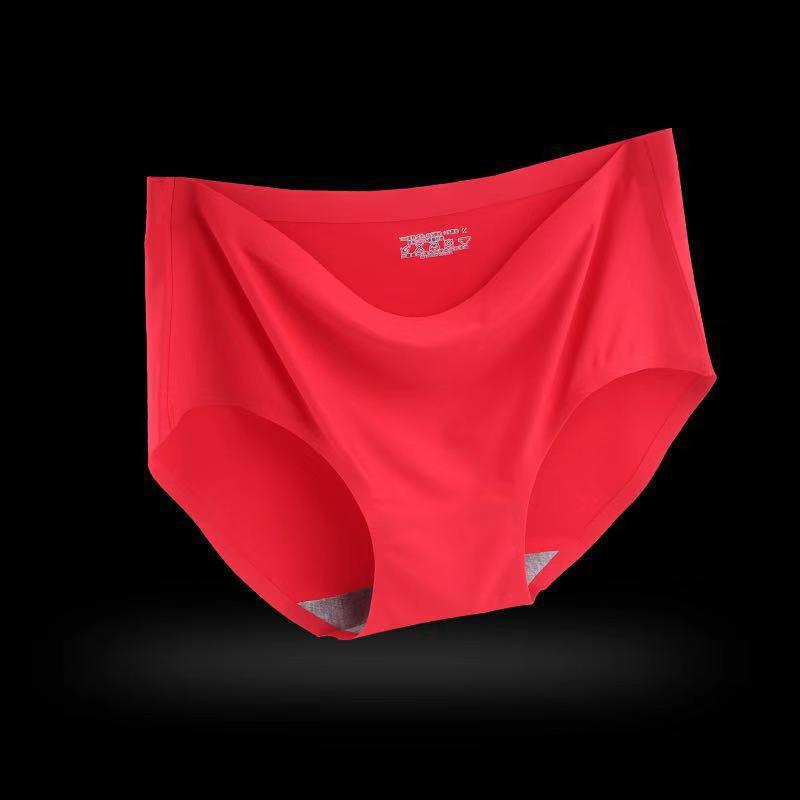 Nahtlose Damen-Eis-Seiden-Atmungsaktive Dreiecksunterwäsche mit mittlerer Taille - Stil 810