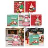10Pcs Christmas Gift Bag Treat Bag Pouch Handbag for Gifts Wrapping Tote Bag