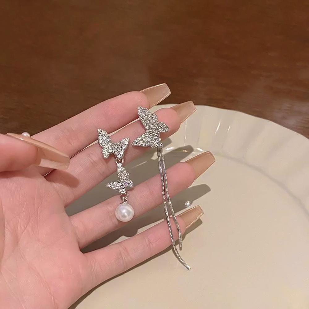 Elegant Floral Bow Earrings - High-End French Design for Women