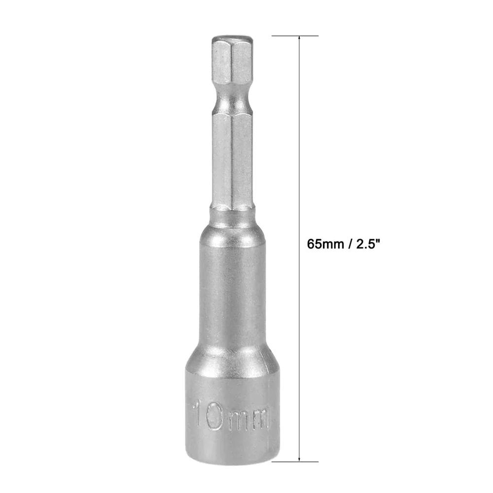 High Quality 6mm-15mm Impact Socket Kit with Magnetic Nut Driver & 1/4 Hex Bit Adapter for Power Drills