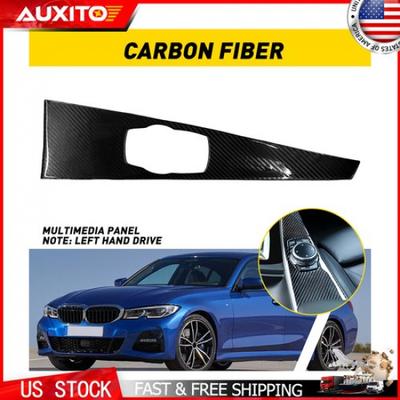 Pour BMW Série 3 F30 13- Série 4 F33 F36 Cache Panneau Intérieur en Fibre de Carbone