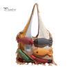 Fish Decoration Knitted Bag 3D Tote, Patchwork Shoulder with Tassels, Colorful Boho Women Purse for Daily Commuting Travel Shopping Practical Sundries