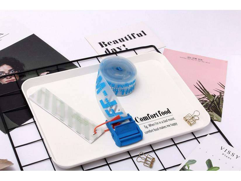 Potwierdzona Wersja Przezroczysty Przemysłowy Pasek Taśmowy - Modny Dodatek Męskiej Mody High Street