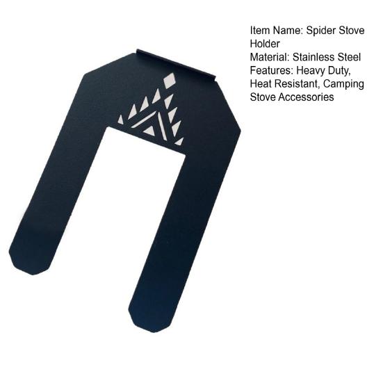 Paslanmaz Çelik Örümcek Ocak Tutucu Ağır Hizmet Isıya Dayanıklı Kamp Pişirme Örümcek Ocak Süspansiyon Sabitleme Rafı Destek Kartı Standı
