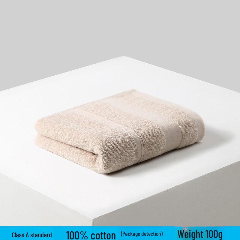 Thickened Absorbent Pure Cotton Bath Towel for Household and Face Wash