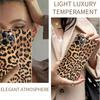For iPhone 12 Pro Max Case Leopard Print PU Leather Coated PC+TPU Electroplating Phone Cover