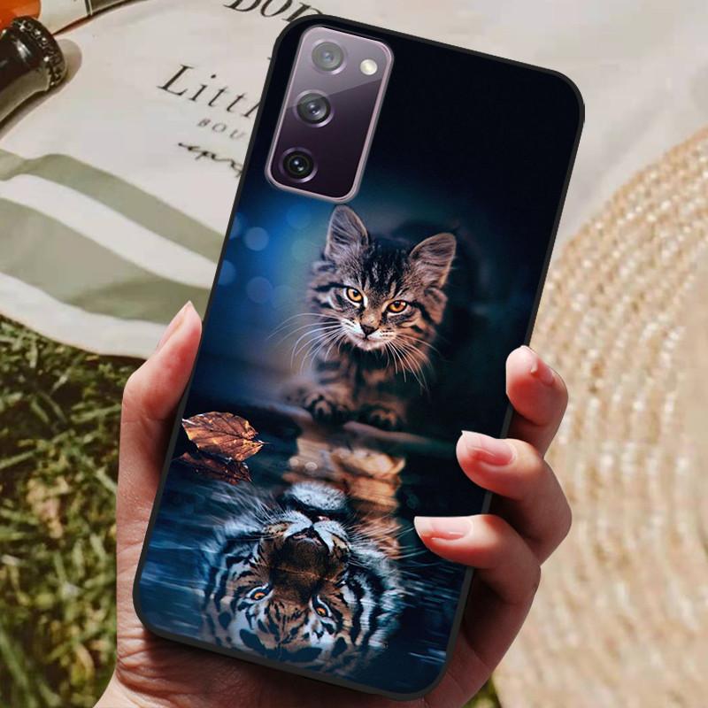 For Samsung Galaxy S20 FE S20FE Case Fashion Silicone Cover For Samsung S20 Fan Edition S20 Lite S 20 FE Phone Case Black Bumper