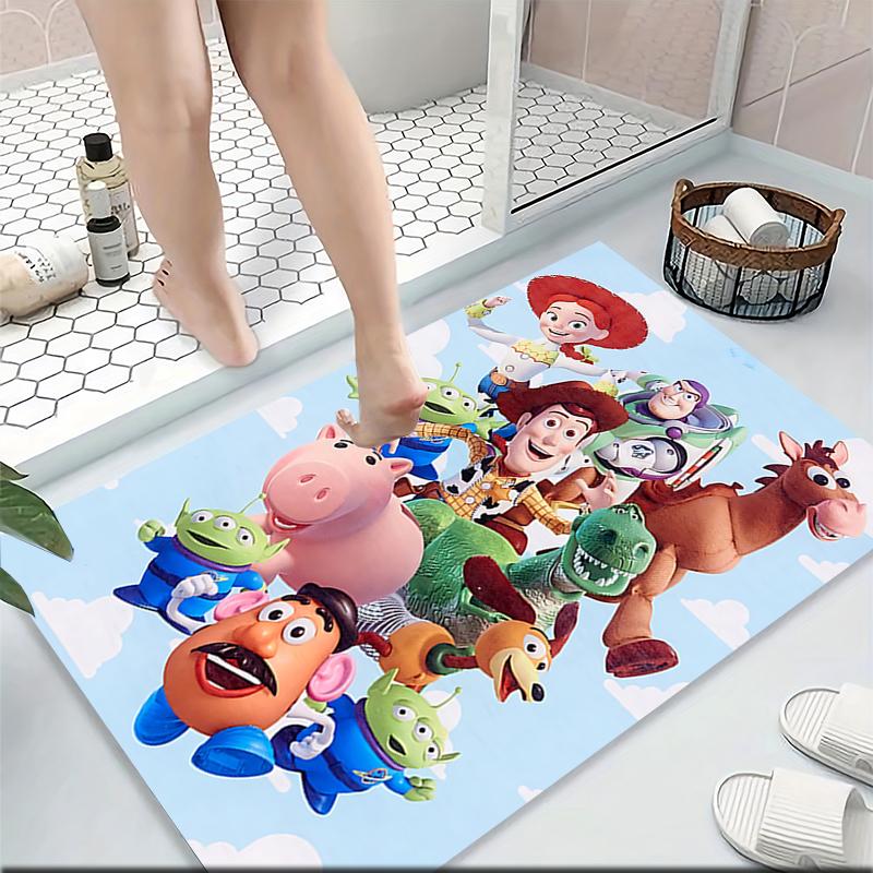 Toy Story Characters Carpet Rug Soft Washable Antislip Home Living Room Sofa Mats Personalized Christmas Rug