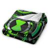 Ben 10 Omnitrix Unleashed Flannel Blankets  Warm Soft Bedding Throws for Couch Bed Picnic Aesthetic Bedspread Sofa Bed Cover