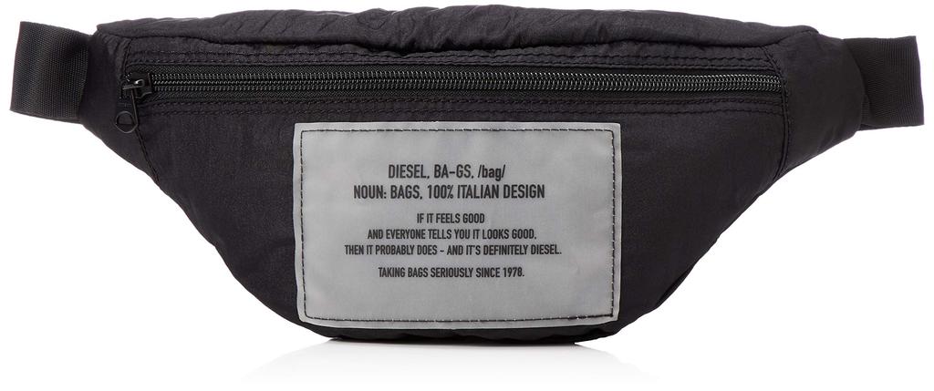 Diesel Women's Packable Belt Bag X06282P3195 UNI Black T8013