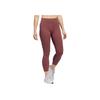 Adidas Solid Color High Waist Slim Fit Yoga Pants Women Bottoms Dark-Red HD4429