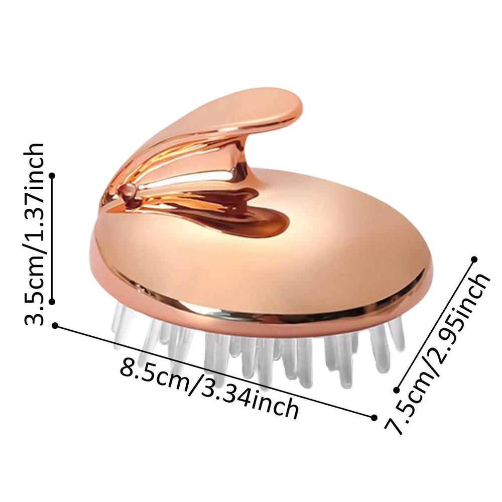 Head Massage Instrument Silicone Hair Scalp Massage Brush Comb Shampoo Hair Washing Comb Handle Brush Spa Massage Brush