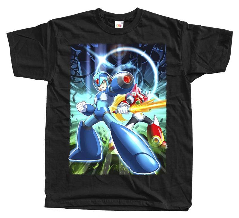 ROCKMAN MEGAMAN ПОСТЕР NES Футболка ЧЕРНАЯ все размеры S - 5XL S