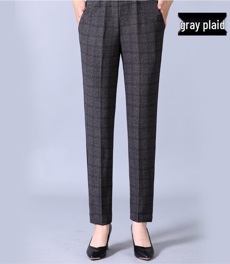 Frühlings- & Herbstlose Lässige Hosen mit geradem Bein für Frauen mittleren Alters und ältere Frauen