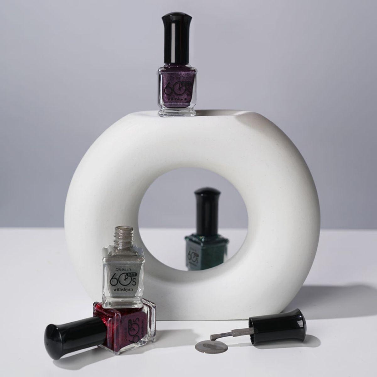 60-Second Drying Nail Polish Matte Line x2 M110_Watery Mist