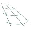 KADAX Potted Ladder Support For Plants Flowers Steel Stake Green 3pcs