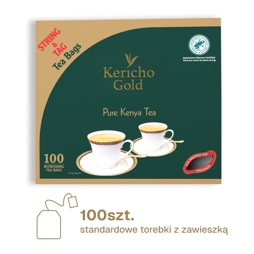 KERICHO GOLD Schwarzer Tee 100 Stück Beutel std.