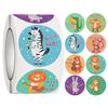 500 Cute Cartoon Reward Stickers Roll: Fun Encouragement & Praise for Kindergarten