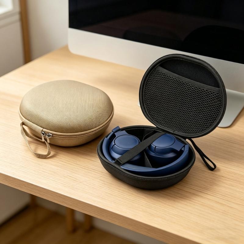 EVA and Oxford Fabric Protective Headphone Case with Anti Scratch for T720BT/T730/750BT/T760/T770NC/T780NC Travel Storage
