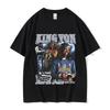 Men's Hip Hop Vintage Short Sleeve T-shirts Rapper K-King Von Graphic T Shirt Unisex Fashion Oversized Cotton T-shirt Streetwear