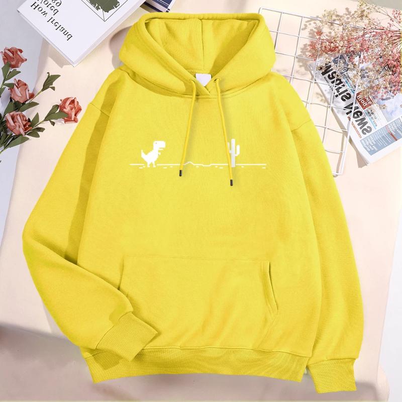 Malfunction Little Dinosaur Hoody Men Women New Thicken Pullover Hoodie Cute Pocket Sweatshirt Autumn Warm O-Nec Hoody