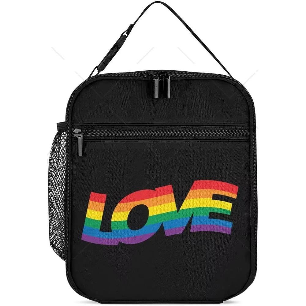 Pride Month Gay Pride Ally Brotdose für Damen Herren Niedliche Tragetasche Lunchbox mit Tasche Isolierte Taschen für Arbeit Büro Reisen Picknick