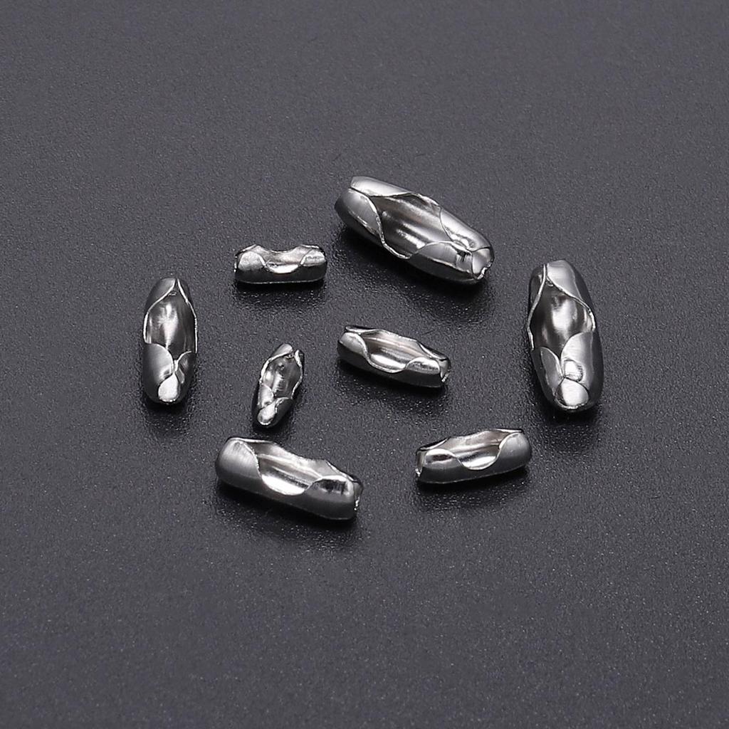 50pcs/lot 1.5/2.0/2.4/3.2 Mm Stainless Steel Ball Chain Connectors Clasps For DIY Bead Chain Jewelry Making Finding Supplies