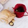 10Pcs Velvety Cloth Drawstring Bag Wedding Gift Wrapping Pouches Birthday Party Treat Bag For Candy Chocolate Jewelry
