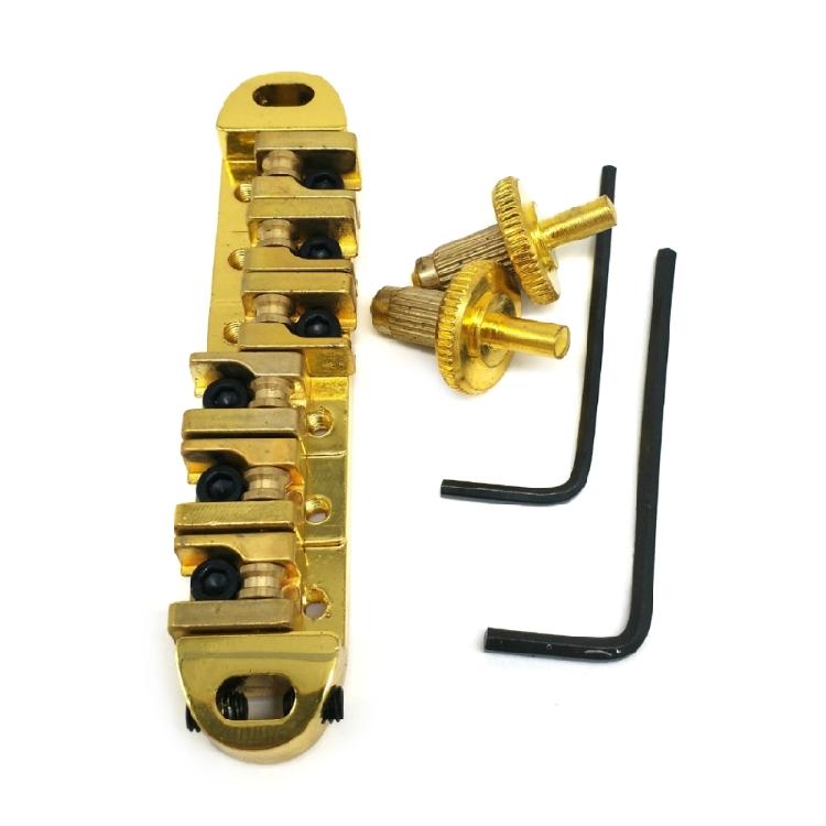 Guitar Tune O-Matic Roller Saddle Bridge with Wrench Set Replacement Parts