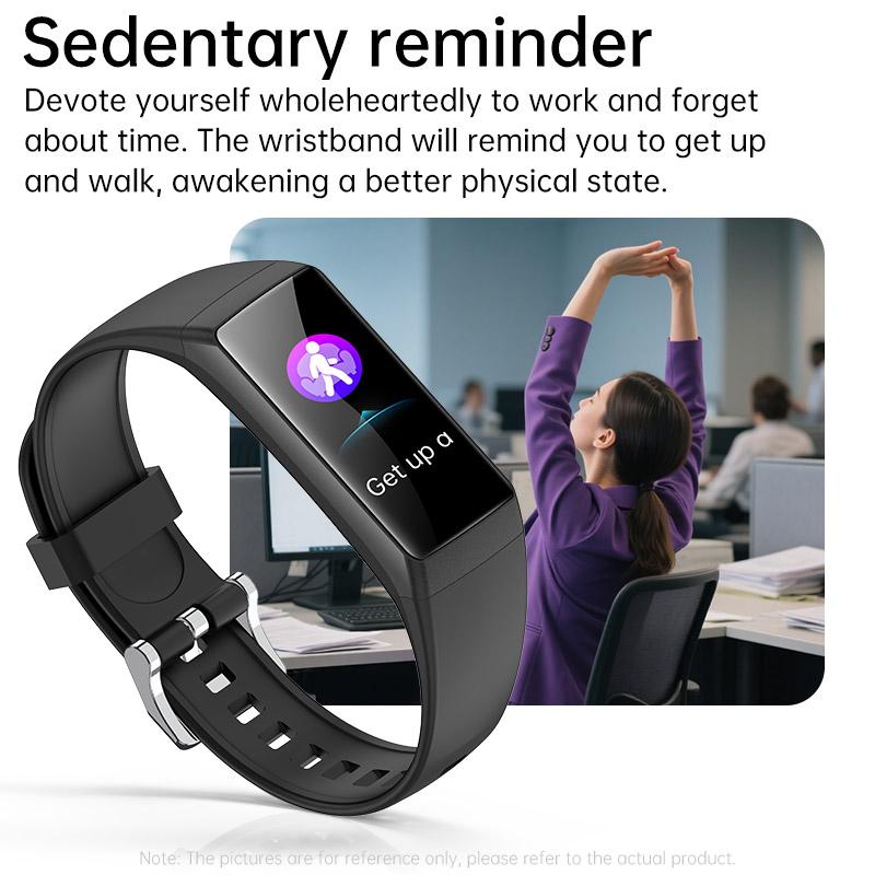 SACOSDING Sports Wristband With HD Screen Waterproof Sleep Heart Rate Monitoring  Step Counting Sports and Health Smart Wristband