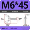304 Stainless Steel Hand-Tightening Butterfly Weld Screws - Ram Horn M4 M5 M6 M8