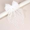 Fashion Sweet Large Bow Hair Clip Elegant Lace Bownot Hairpin Embroidery Double-Layer Headwear For Girls Korean Accessories