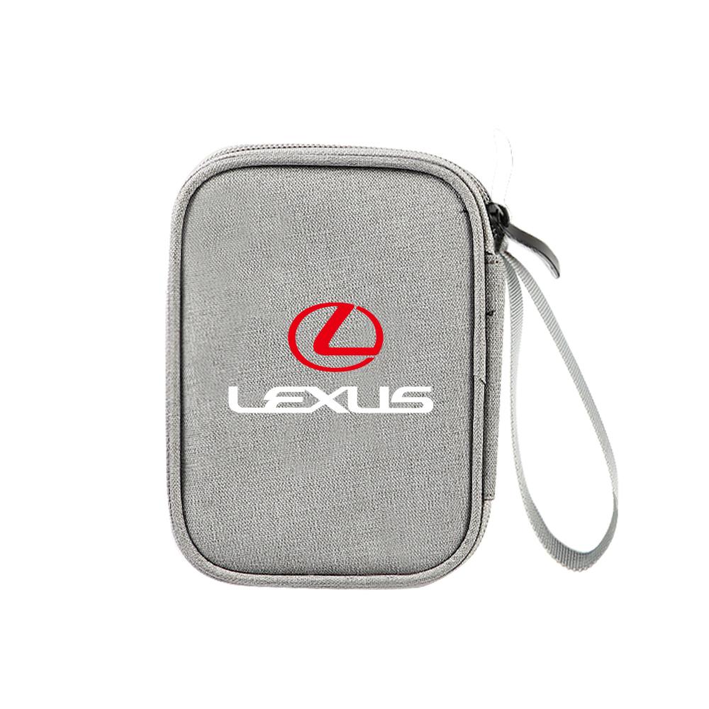 1Pcs Car Portable Men Women Travel Storage Bag Key Wallet Organizer For Lexus IS IS250 IS250C IS300 IS300C IS350 IS350C F SPORT