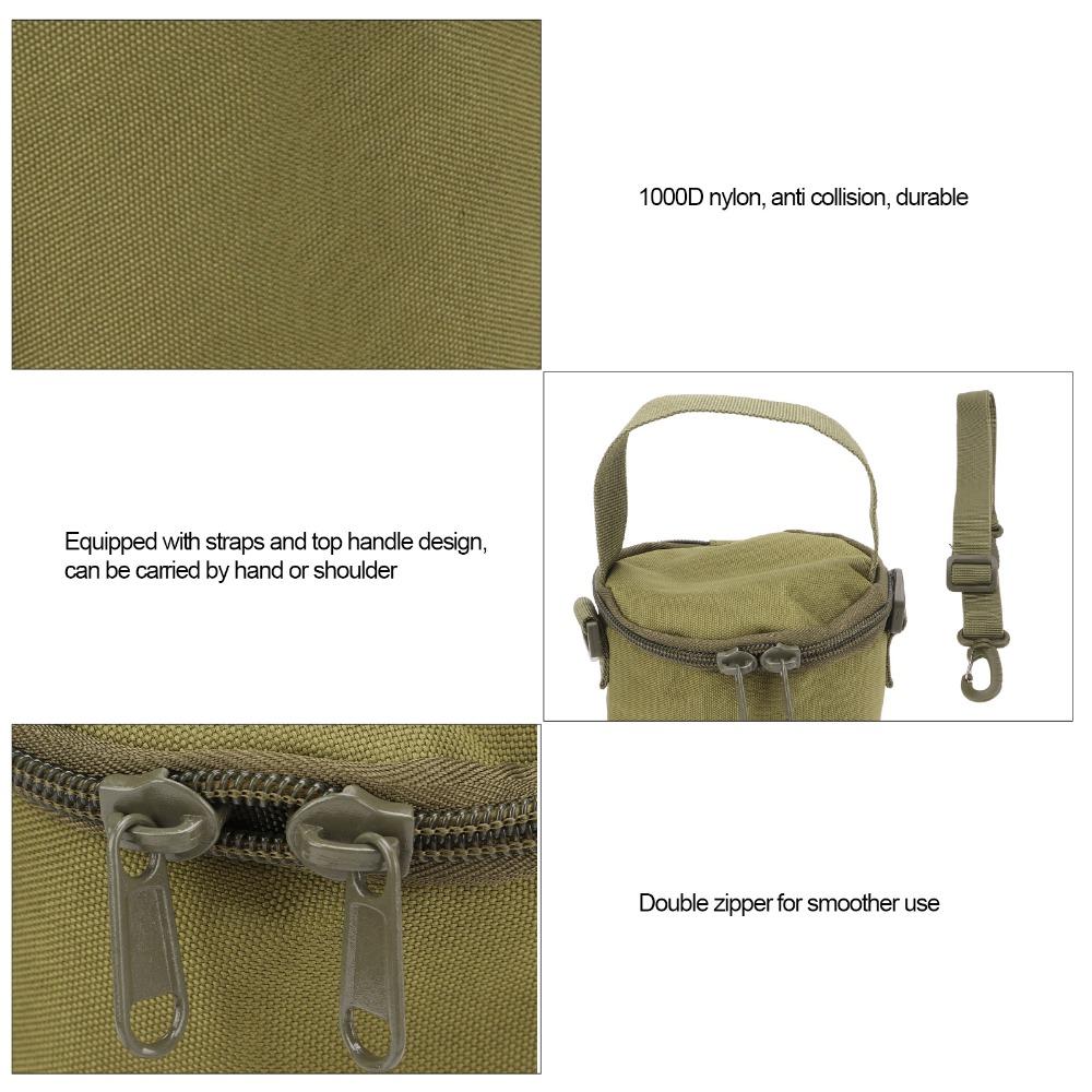 Portable Gas Cylinder Cover Large Capacity Propane Tank Carrying Bag Double Zipper Bag  Hiking