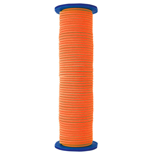 Shinwa Sokutei Rubber Water Line, Reel-Wound, Fluorescent Orange, 3mm, 30m, 79031