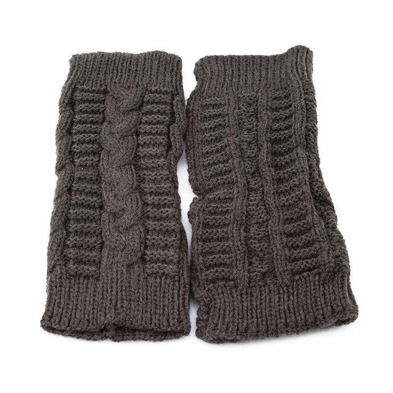 Women Long Fingerless Gloves Winter Mitten Knitted Warmer Arm Sleeve Warm Punk Soft Fingerless Unisex Gloves For Women