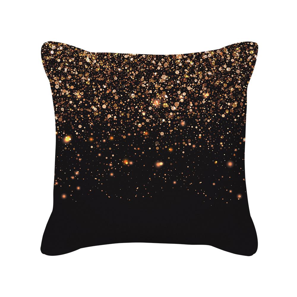 New Nordic Christmas Golden Sofa Pillow Cover Bedside Cushion Cover
