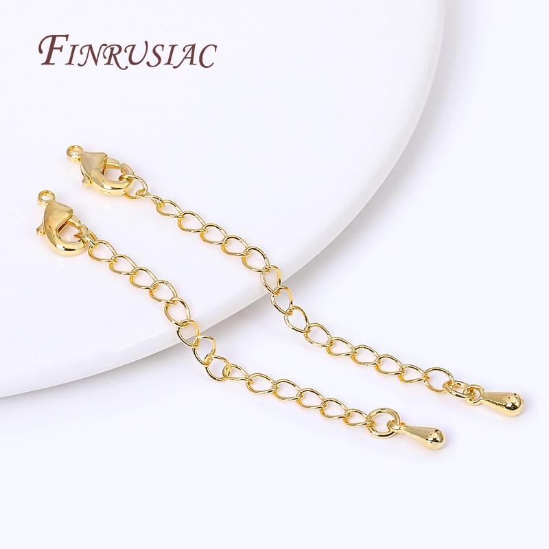 Supplies For Jewelry Wholesale 18K Gold Plated Lobster Clasp With Extension Chain,Ball Head Pin,Crimp Beads,Bead Tips,Jump Ring